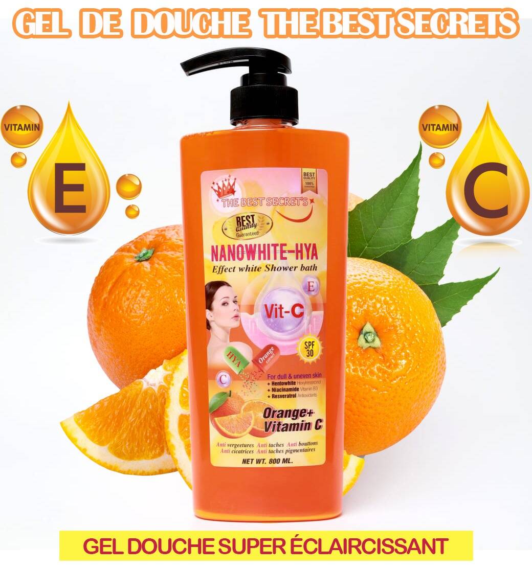 Gel Douche Éclaircissant à la Orange