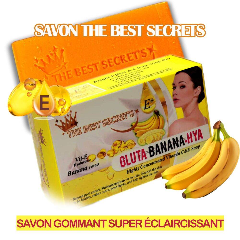 Savon éclaircissant à base de banane